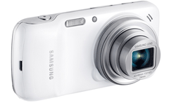 The camera-like Samsung S4 Galaxy Zoom smartphone.