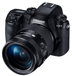 The $1899 Samsung NX1 featuring the $1999 f2.8 50-150mm premium lens.  