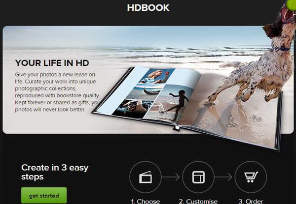 The Canon Dreamlabo 5000 prints 'HD Books' in 7 colours at 2400dpi. 