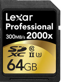 Too much information? This top-of-the-libe SD card from Lexar is SDXC -  