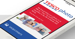 Tesco Photos UK is up and running, but mobile apps are still unavailable. 