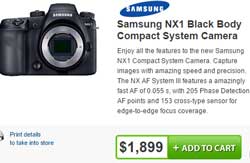 Dead man walking: The Samsung NX1 is still available on the Camera House website, 'No Longer Available' on the DCW website. 